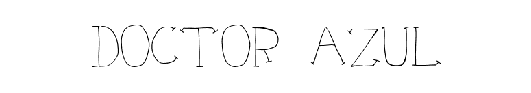 Doctor Azul font preview