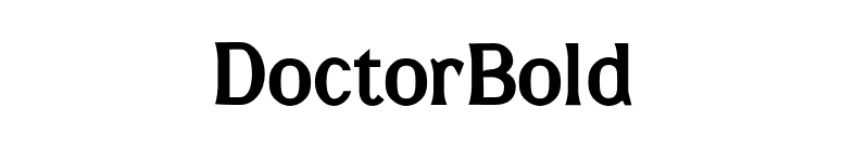 DoctorBold font preview