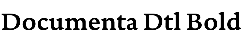 Documenta Dtl Bold font preview