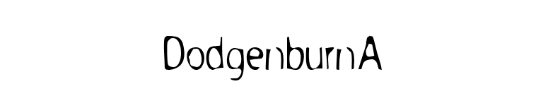 DodgenburnA font preview