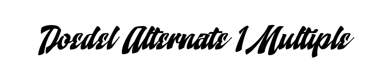 Doedel Alternate 1 Multiple font preview