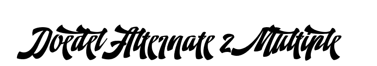 Doedel Alternate 2 Multiple font preview