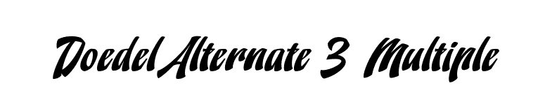 Doedel Alternate 3 Multiple font preview