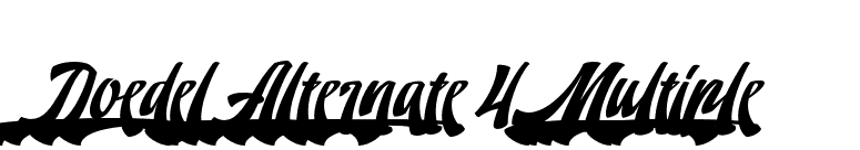 Doedel Alternate 4 Multiple font preview