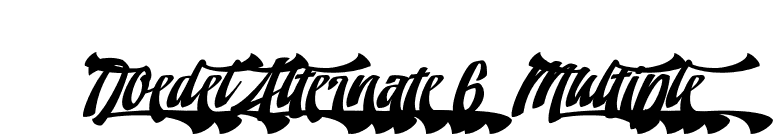 Doedel Alternate 6 Multiple font preview