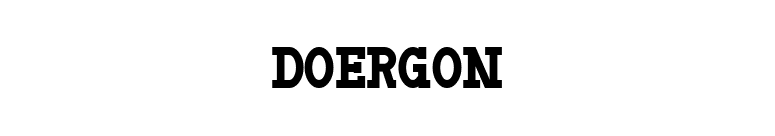 Doergon font preview