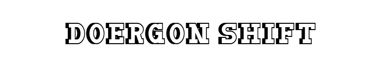Doergon Shift font preview