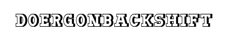 DoergonBackshift font preview