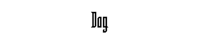 Dog font preview