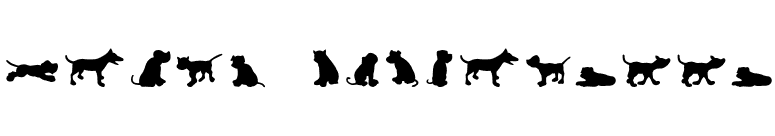 Dog30-Silhouette font preview