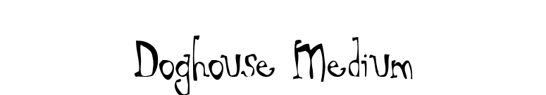 Doghouse Medium font preview