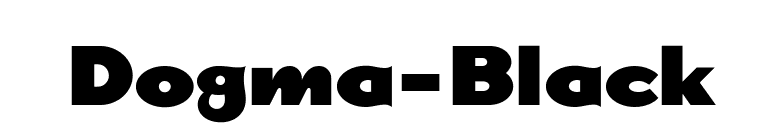 Dogma-Black font preview