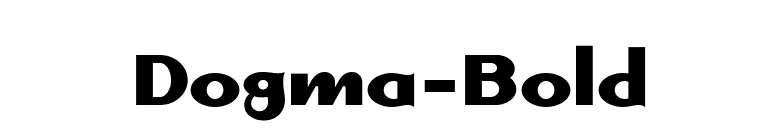 Dogma-Bold font preview