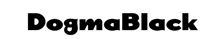 DogmaBlack font preview