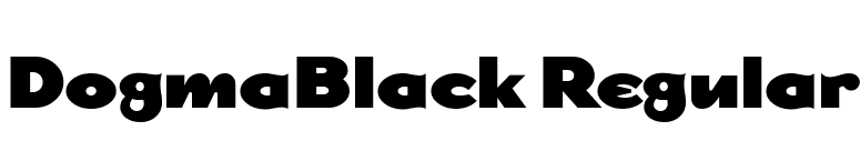DogmaBlack Regular font preview