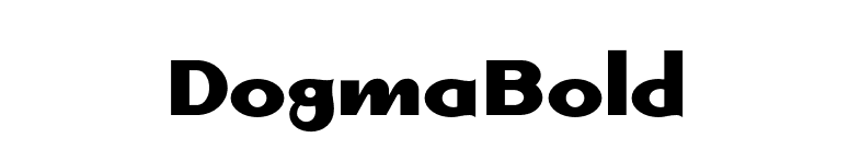DogmaBold font preview