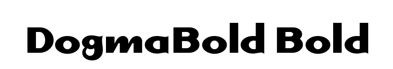 DogmaBold Bold font preview