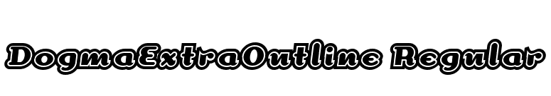 DogmaExtraOutline Regular font preview