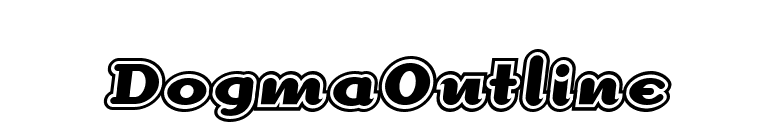 DogmaOutline font preview