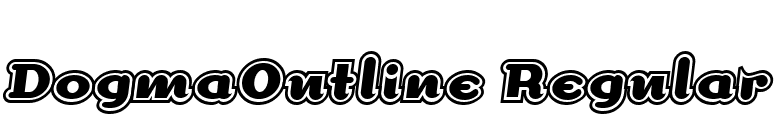 DogmaOutline Regular font preview