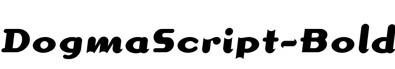DogmaScript-Bold font preview