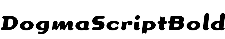 DogmaScriptBold font preview