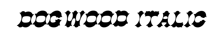 Dogwood Italic font preview