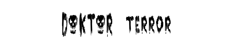 DOKTOR terror font preview