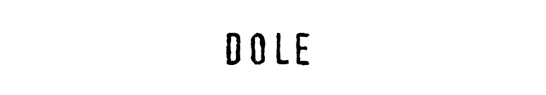 Dole font preview