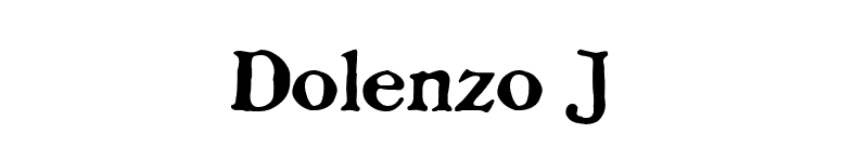 Dolenzo J font preview