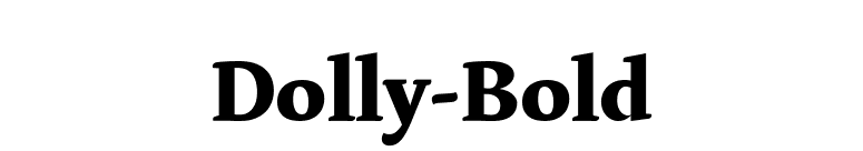 Dolly-Bold font preview