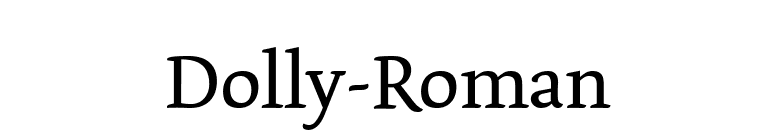 Dolly-Roman font preview