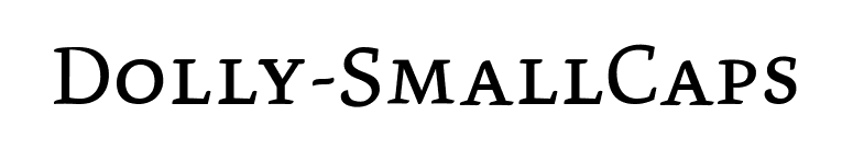 Dolly-SmallCaps font preview