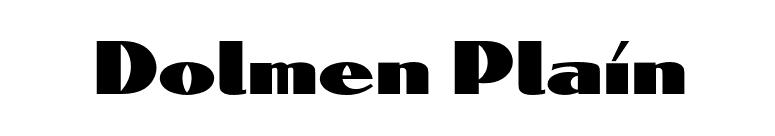 Dolmen Plain font preview
