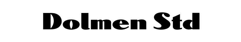 Dolmen Std font preview