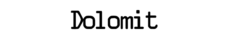 Dolomit font preview
