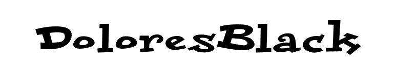 DoloresBlack font preview