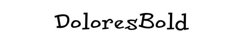 DoloresBold font preview