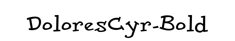 DoloresCyr-Bold font preview