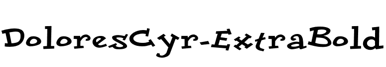 DoloresCyr-ExtraBold font preview