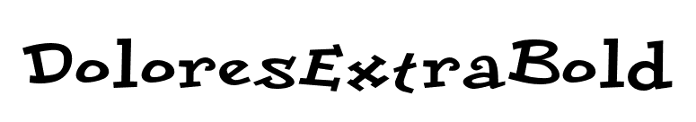 DoloresExtraBold font preview