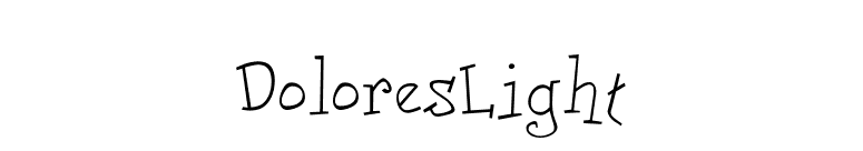 DoloresLight font preview