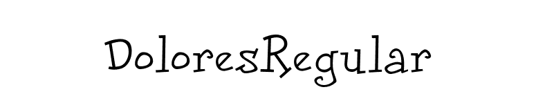 DoloresRegular font preview