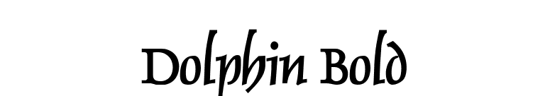 Dolphin Bold font preview