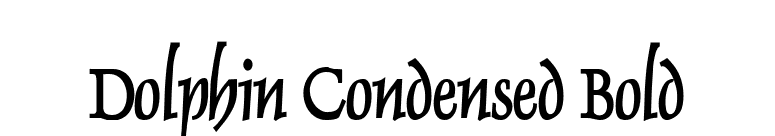 Dolphin Condensed Bold font preview