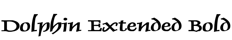 Dolphin Extended Bold font preview