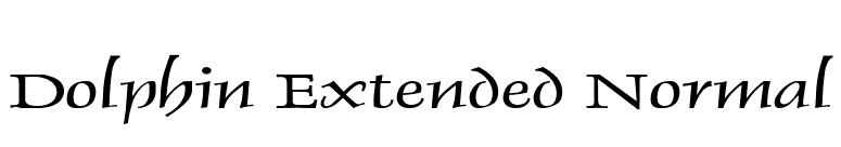 Dolphin Extended Normal font preview