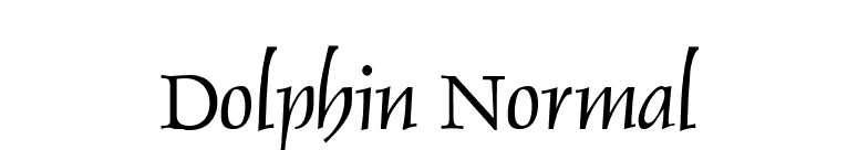 Dolphin Normal font preview