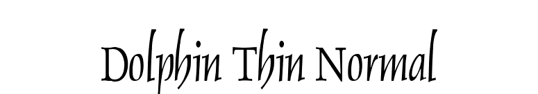 Dolphin Thin Normal font preview
