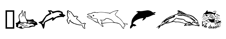 Dolphins font preview